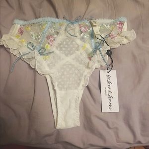 For Love and Lemons floral XS panty NWT